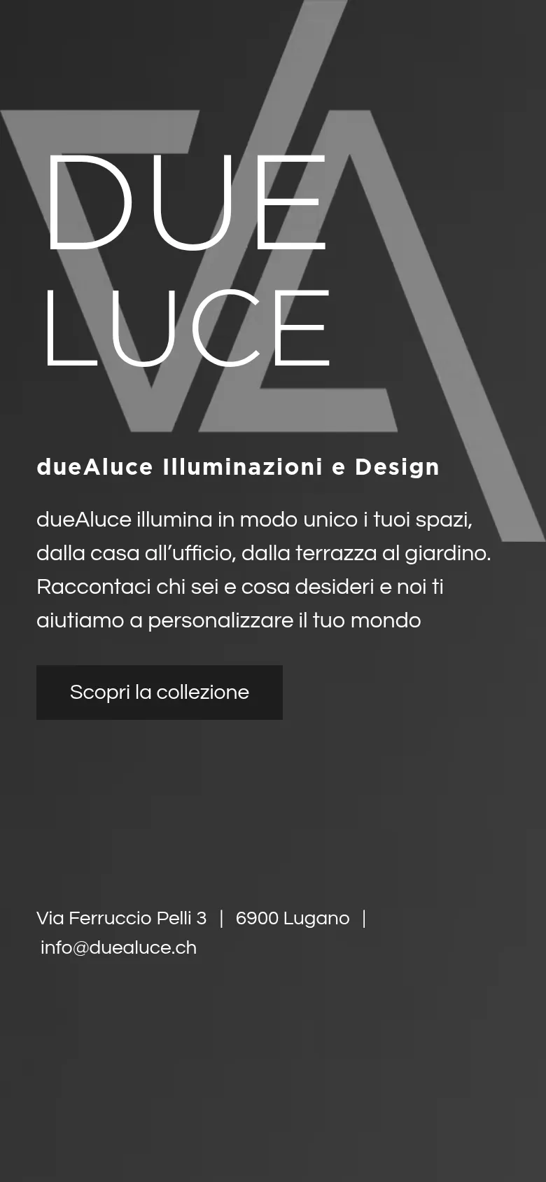 Sito di dueAluce su smartphone