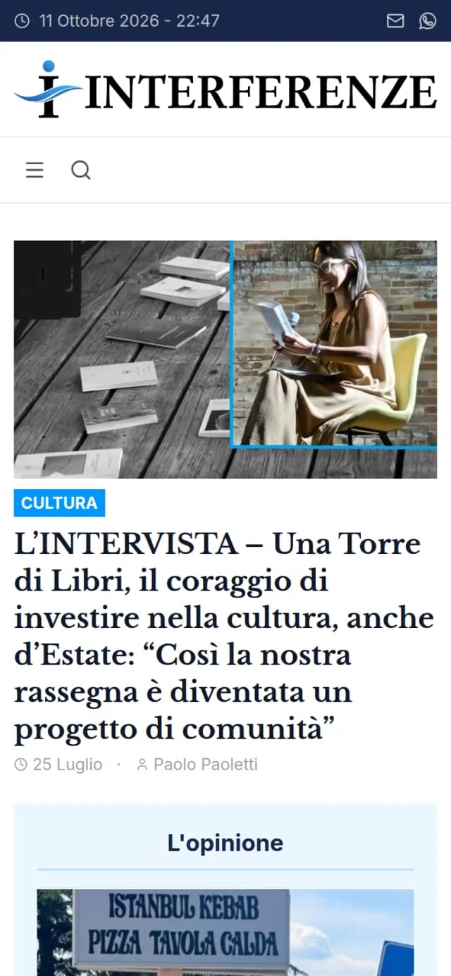 Sito di Interferenze su smartphone