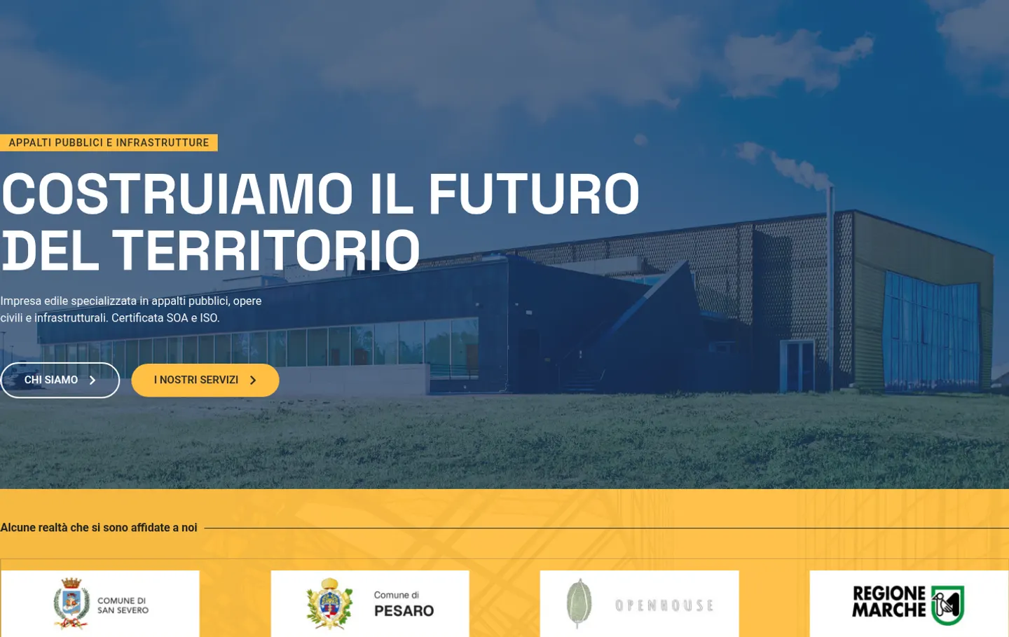 Sito di Macoser S.r.l. su desktop