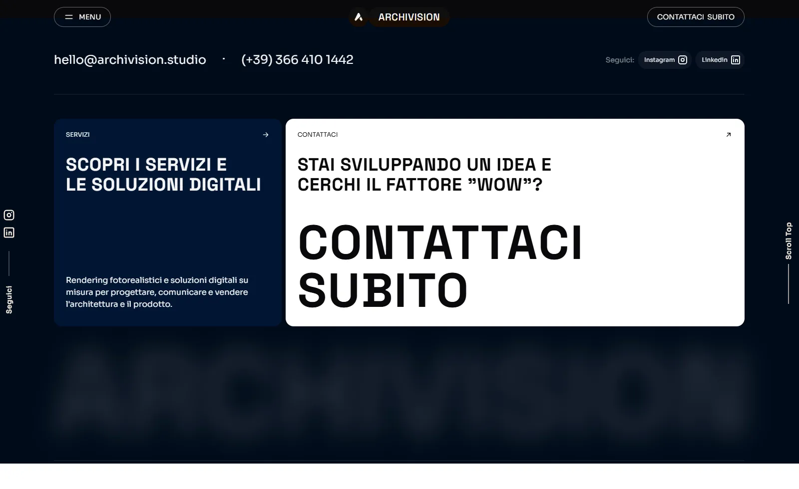 Archivision Studio - Restyling e crescita organica Archivision Studio - Restyling e crescita organica